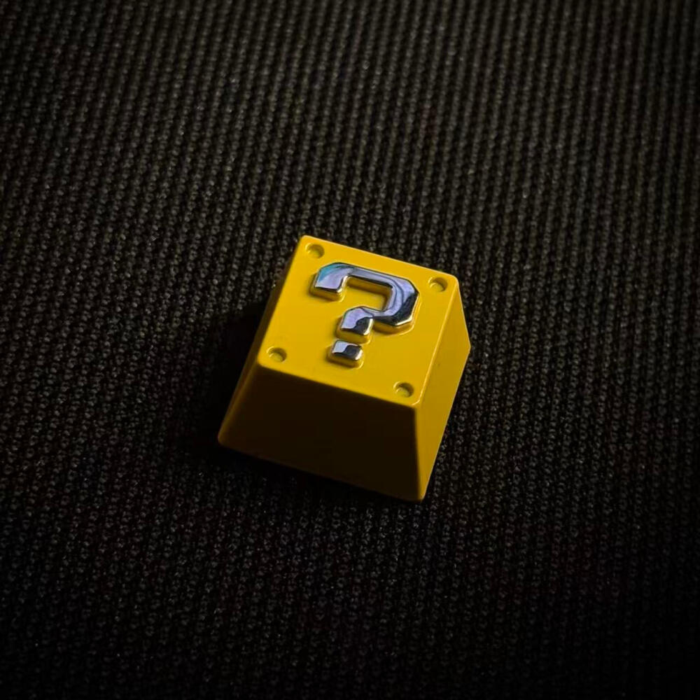 레트로 8비트 픽셀 퀘스티언 블록 메탈 키캡 - 3D  - Gaming Keyboard Nearby 리뷰 및 가격