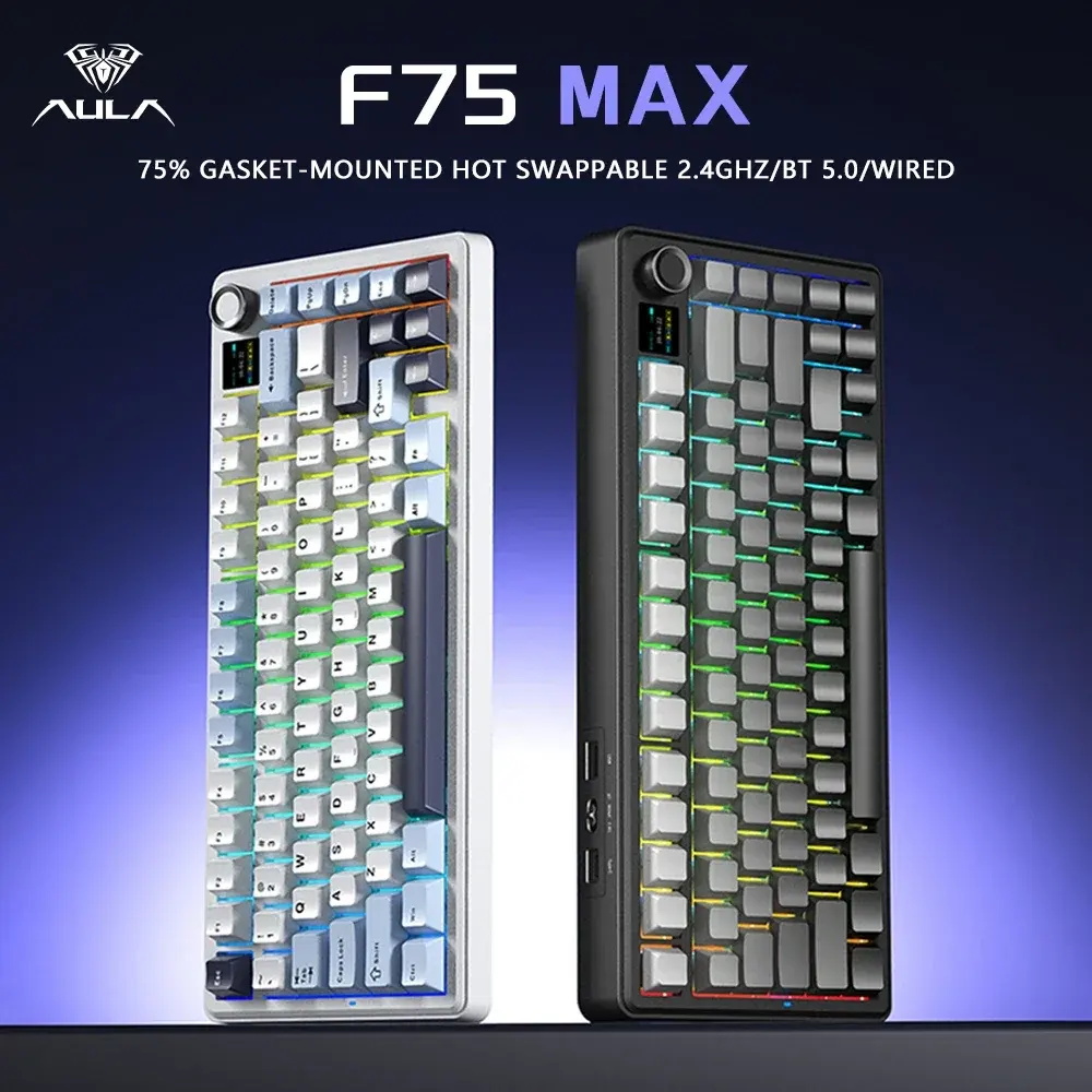 AULA F75MAX 75% 레이아웃 기계식 게이밍 키 - Gaming Keyboard Hot Swappable 리뷰 및 가격